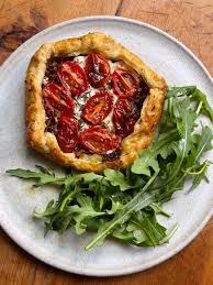 Vegetarian Caremelised Onion, Goat’s Cheese and Tomato Galette