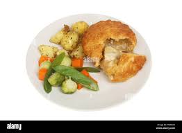 Chicken Pie with Crispy Potatoes and Two Vegetables