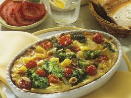 Summer Vegetable Casserole with New Potatoes and two Vegetables.