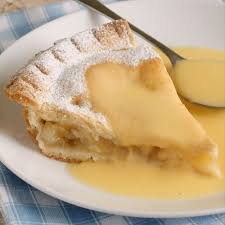 Apple Pie with Custard or Cream